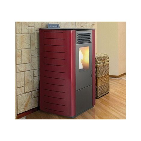 STUFA A PELLET KING MODELLO KW 78 BORDEAUX O SABBIA