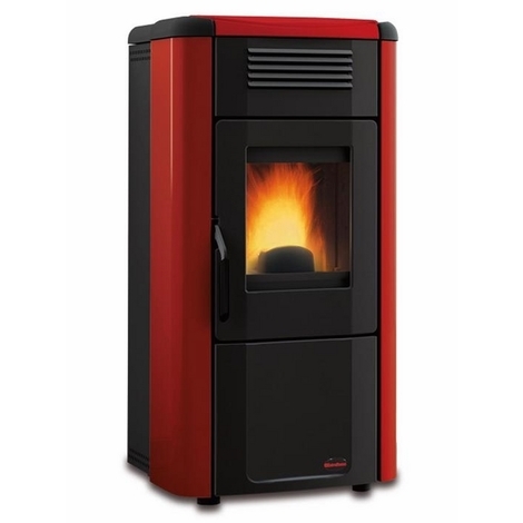 Stufa A Pellet Nordica Mod Viviana 10 Kw Versione Bordeaux