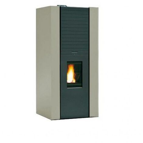Stufa a pellet palazzetti ecofire idro martina new 14 kw, avorio, plz 805713251