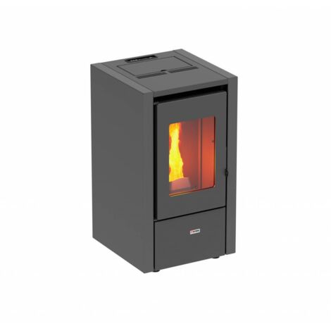 Stufa a Pellet Ventilata King 60T 6,2kW 145m3 Bianco - 505661