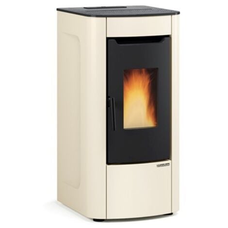 Stufa A Pellet Ventilata Sabry 7 Kw Avorio