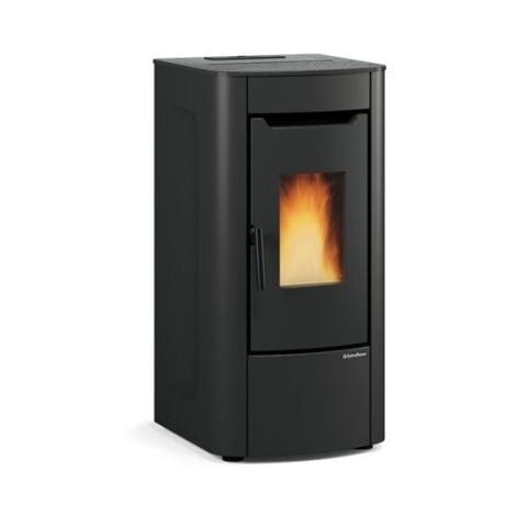 Stufa A Pellet Ventilata Sabry 7 Kw Nero