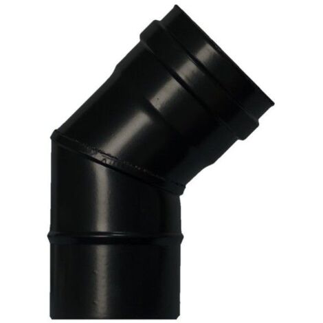 Stufa a Pellet Vetrificata Gomito Ø80 mm 45°
