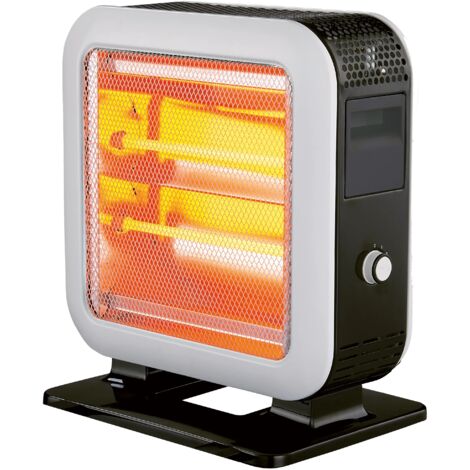 Stufa al Quarzo da Appoggio Pannello Fronte Retro 1200 W Vinco