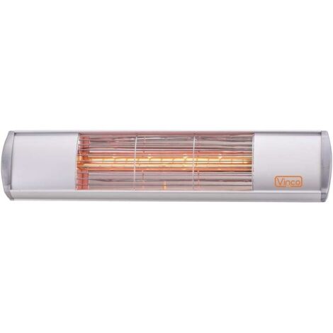 Stufa alogena da esterno antipioggia / antipolveri 1500W Vinco - 70164