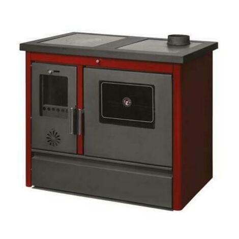 Stufa Cucina riscaldamento a Legna struttura in acciaio con forno 11,91 kW Prestige