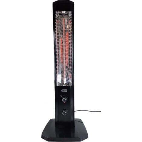 VINCO STUFA ELETTRICA A TORRE RISCALDATORE DA INTERNO ESTERNO 1200W 38343