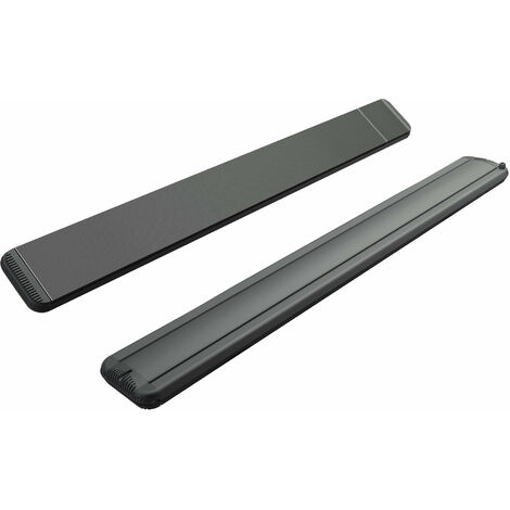 Stufa Elettrica ad Infrarossi 171x20,1x5,8 cm da Soffitto 2400W in Alluminio Dimmerabile Moel Hot-Top Nera