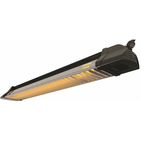 Stufa Elettrica ad Infrarossi 72,5x12,5x8,5 cm da Parete Soffitto 1200W Moel Iris