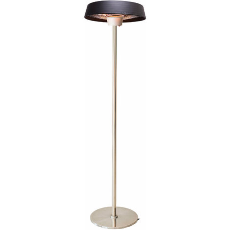Stufa Elettrica ad infrarossi da Esterno 50x50x200 cm a Piantana 2000W Venus Nero