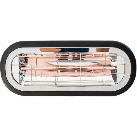 Stufa Elettrica ad infrarossi da Soffitto e da Parete 46x19x7,5 cm in Fibra di Carbonio  Altare Nero