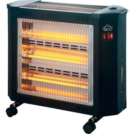Stufa elettrica al quarzo sa9624 dcg 2000w 4 elementi 3livelli