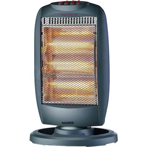 STUFA ELETTRICA ALOGENA SKIATHOS MAURER ROTANTE 400-800-1200W