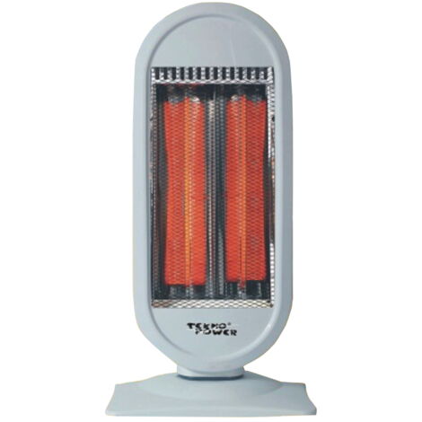 Stufa elettrica in fibra di carbonio 900W - Mod. Rounded White
