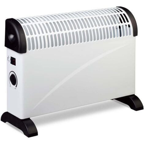 Stufa Elettrica per Interni 2000W Kekai Bigger 53x20x38 cm con Termostato 3 Livelli di Potenza