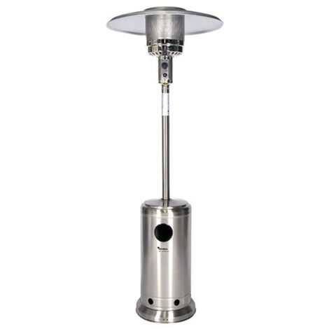 Stufa Gas Fungo Esterno Radiante GPL 13kw 221cm Antiruggine Acciaio INOX JORDAN