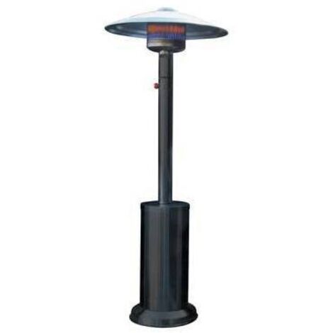 STUFA GAS GPL A FUNGO + RUOTE DOMUS - NERO KW 5/12 - 1 pezzo