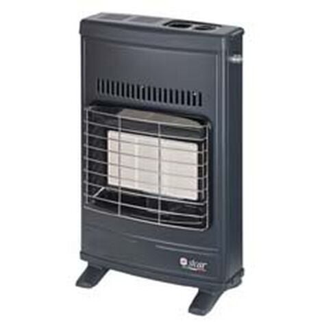 STUFA INFRAROSSI A GAS METANO VENTILATA 4200W GRIGIA - MISURE CM.42,5X15X64H. PESO KG.7,6 - ECO42T