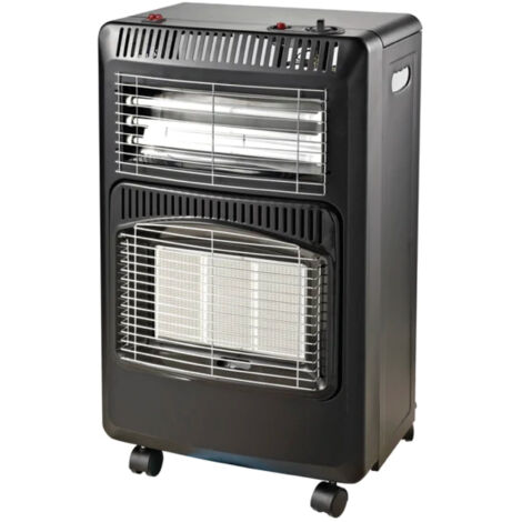 STUFA INFRAROSSI GPL E ALOGENA MODELLO KENYA - ANTRACITE - 4,2KW - GAS E ALOGENA - MAM