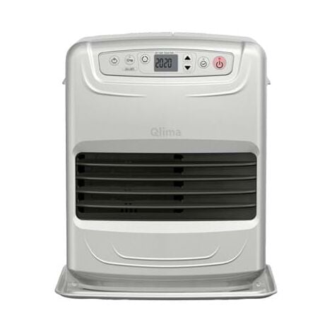 QLIMA Stufa Laser SRE 3531 TC 2 Argento 3,1 kW Programmabile 24hr Fino a 120 m³