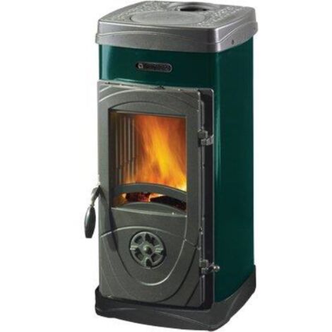 Stufa legna super junior la nordica verde kw 6,3 mm 360x419 h.mm 771 La nordica