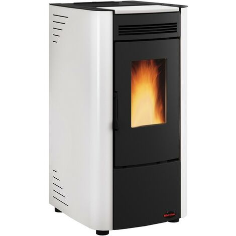 Stufa a Pellet MCZ Alea Air 7 S1 7 KW In Acciaio Bianco