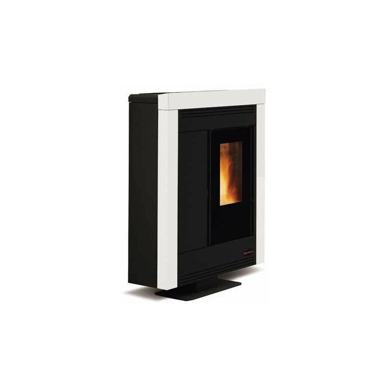 Extraflame - Stufa a Pellet Nordica Souvenir Steel 10,2 Kw Bianca Mod. 1275752