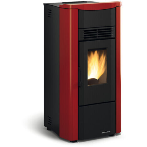 Stufa pellet ventilatailata 7KW Giusy 5,0 bordeaux