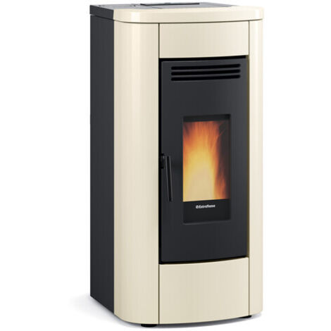 Stufa pellet ventilatailata 8KW Klaudia 5.0 avorio