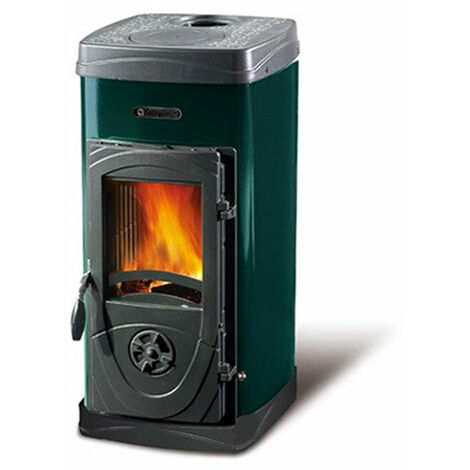 Stufa riscaldamento a legna bruciatutto 5kW potenza Super Junior Nordica -  Green