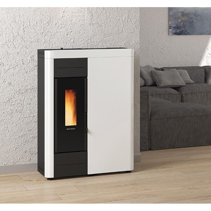Extraflame Stufa A Pellet Virna Idro 14 Kw Bianco