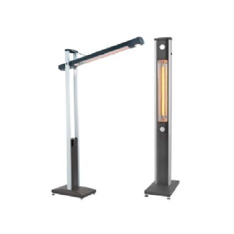Stufa Tucano Esterno Verticale E Orizzontale 2200 W 53 X 33 X 202 Cm Nero/Argento