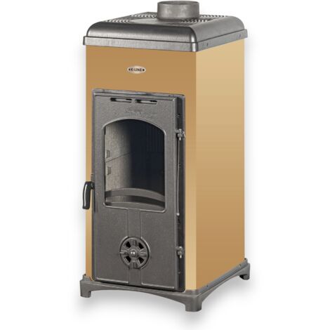 STUFE A LEGNA K-LINE K2 - POTENZA 6,3 Kw - DIMENSIONI 39,3x46,8xH84,2