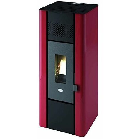 Stufe Punto Fuoco Pellet Minni 6,3Kw (Br) Rosso