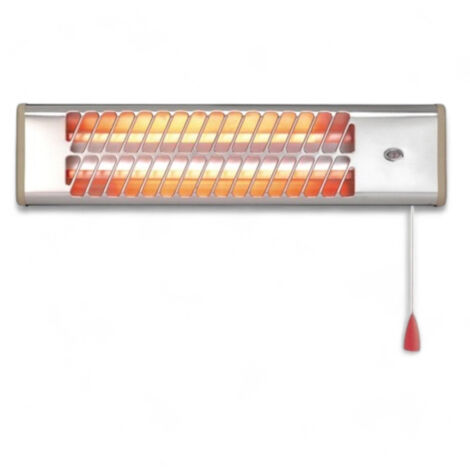STUFE STUFA AL QUARZO DA MURO MAX 1200W RISCALDAMENTO CM. 53X13X16