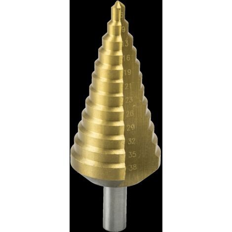 Stufenbohrer Dedra wmst0638 Titannitridbeschichtung 6-38 mm