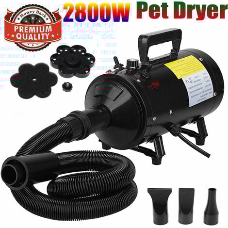 DAYPLUS Stufenlos einstellbare Geschwindigkeit Power Air Dryer Blaster Schneefräse 4 in1
