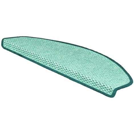 Stufenmatte Kalkutta Sisaloptik Grün 19 x 56 cm Halbrund