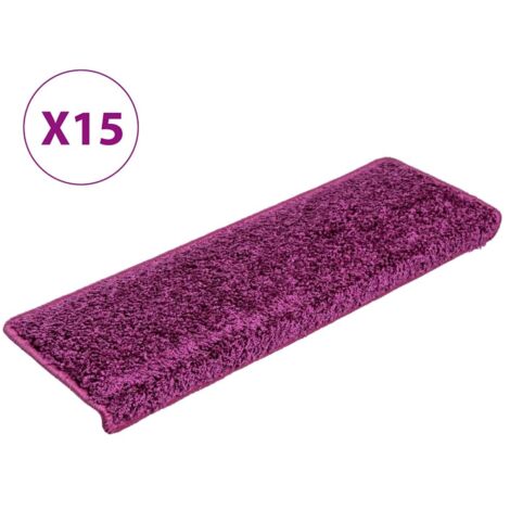 Stufenmatten 15 Stk. 65x21x4 cm Violett Rechteckiger Rand