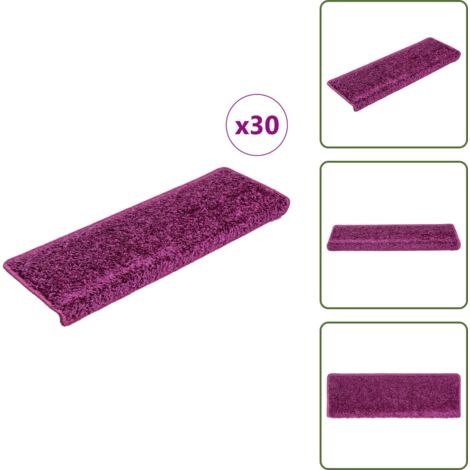 Stufenmatten 30 Stk. 65x21x4 cm Violett - Stufenmatte - Stufenmatten - Treppenmatten - Treppenschoner