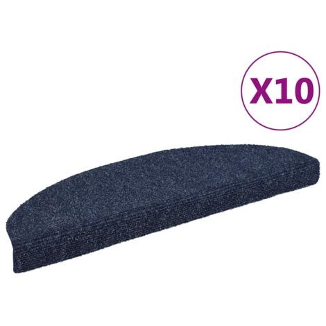 Stufenmatten Selbstklebend 10 Stk. 65x21x4 cm Blau Halbrund Groß