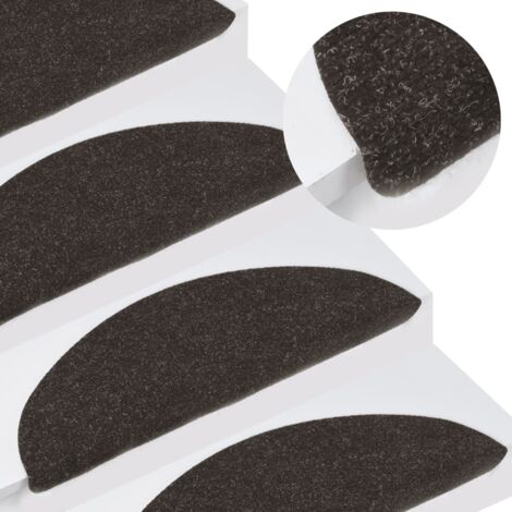Stufenmatten Selbstklebend 10 Stk. Schwarz 56x17x3 cm CFW681914