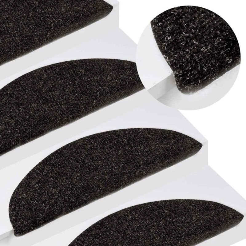 Stufenmatten Selbstklebend 15 Stk. 56x17x3 Cm Anthrazit Vidaxl Anthrazit