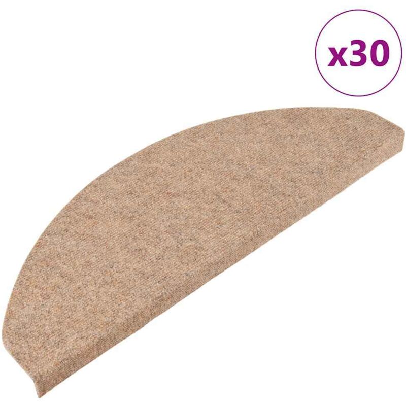Stufenmatten Selbstklebend 30 Stk. Beige 65x22, 5x3, 5 Cm - Vidaxl