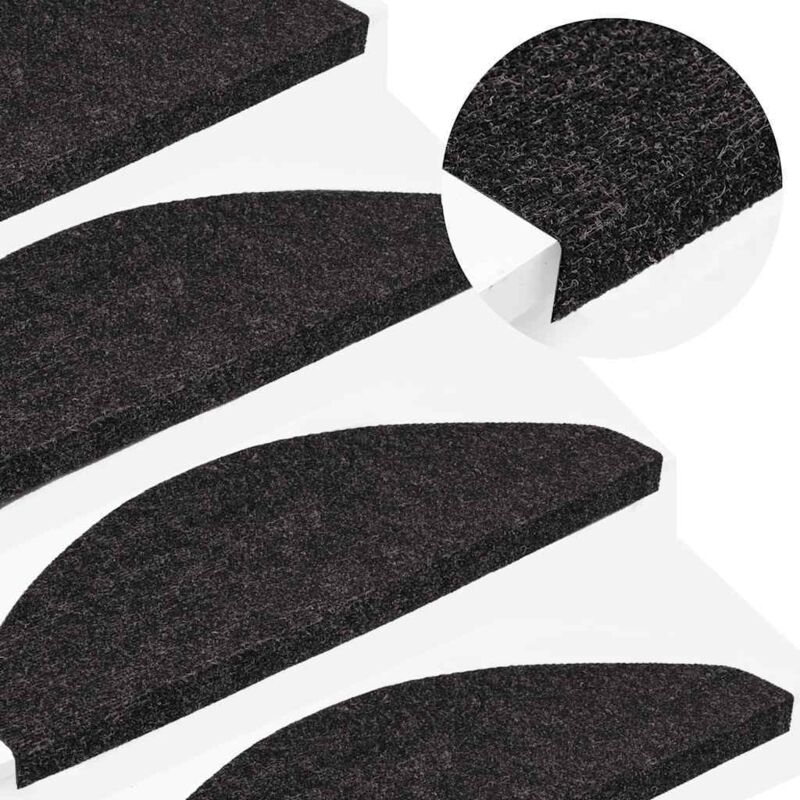 Stufenmatten Selbstklebend 10 Stk. Anthrazit 65x22, 5x3, 5 Cm Vidaxl