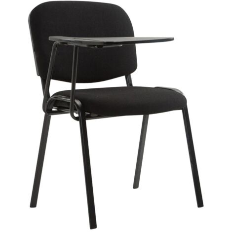 Stuhl Ken mit Klapptisch Stoff schwarz