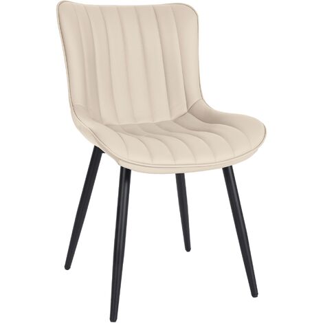 Stuhl Largo creme Kunstleder