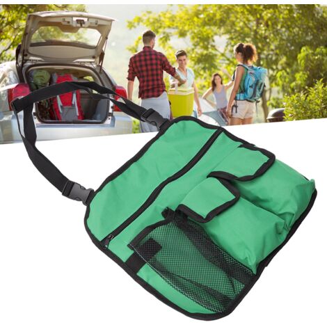 [Stuhl-Organizer-Tasche] Seitliche Tasche für Campingstühle mit Fächern, wasserdicht, 600D Oxford-Gewebe, verstellbar, tragbar, 33 x 31 cm