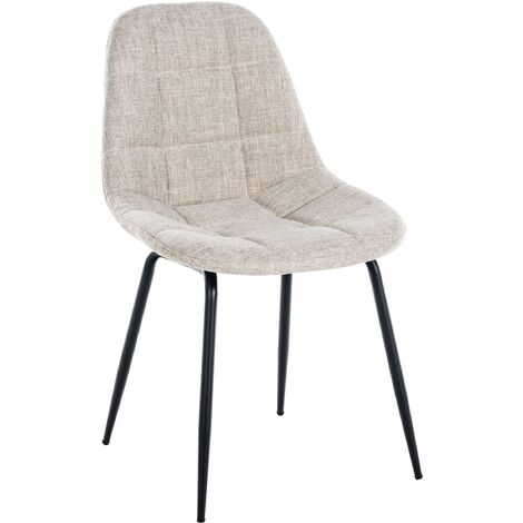 Stuhl Tom creme Stoff
