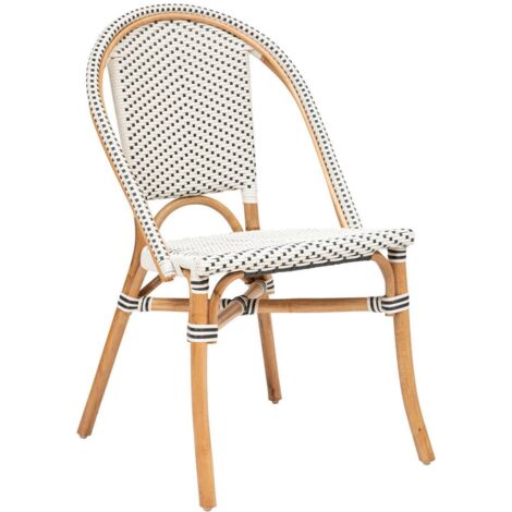Stuhl Trecia Rattan - weiß